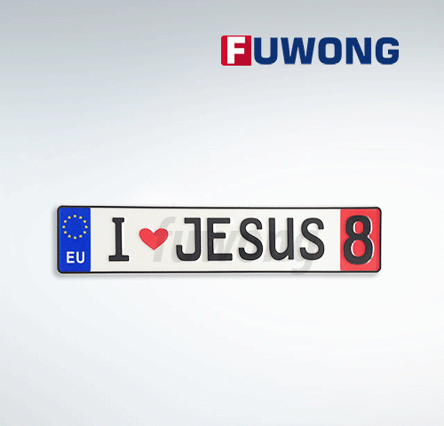 European number plate