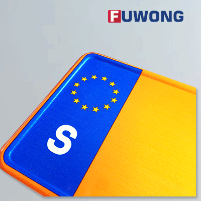 Swiss car license plate maker, for EU flag car plate