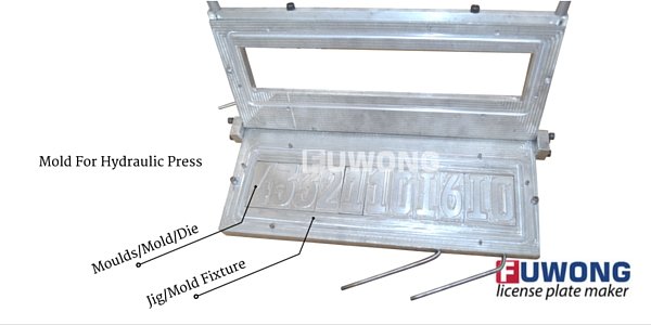 Fuwong mold for license plate embossing press