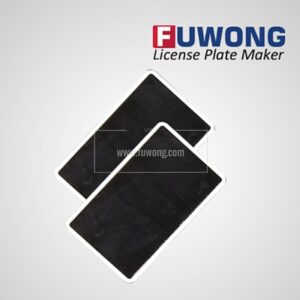 Black square 2-layer plate Black license plate of 2-layer