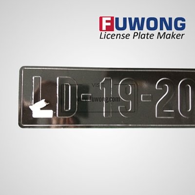 license plate 2-layer
