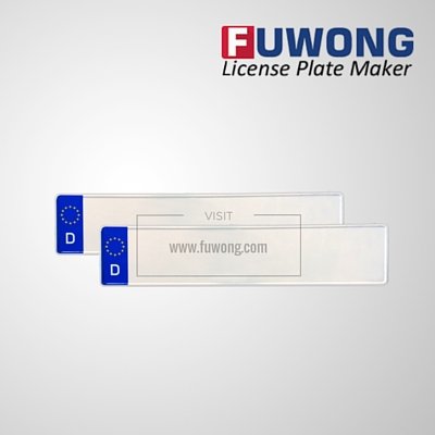 Germany D license plate blank