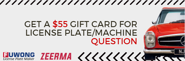 Banner of license plate question