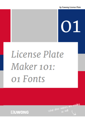 common fonts on license plates
