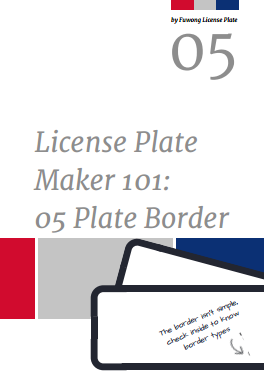 Plate border of license plate maker 101