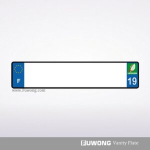F number plate 19 France