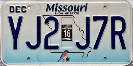 Missouri plate design
