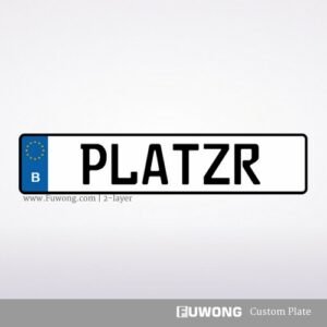 Belgium number plate of plaques d'immatriculation en Belgique